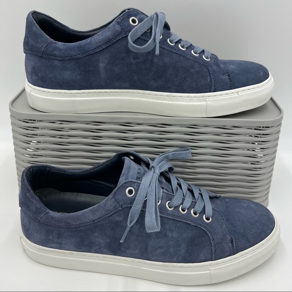 Trask Men’s Blue Rigby Suede Sneakers Size 8 - Picture 2 of 12